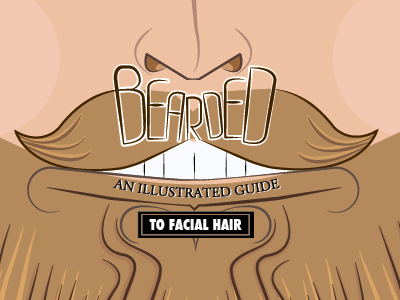 Book Cover: Bearded beard beards book cover facial hair illustrated illustration title vector