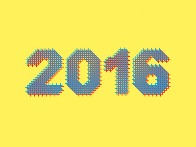 2016 Grid Font 2016 font grid