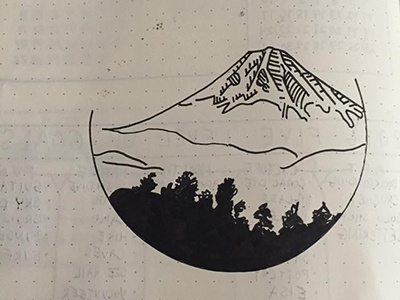 Mt.Fuji Drawing drawing mtfuji pen