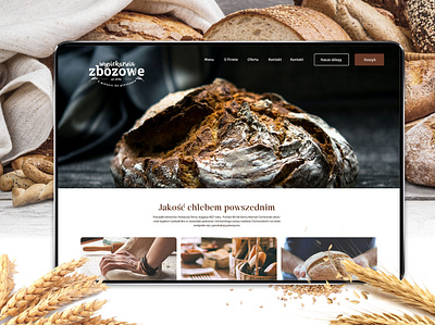 Bakery webdesign & logo brand and identity brand system branding identity logo logotype ui visual identity web webdesign