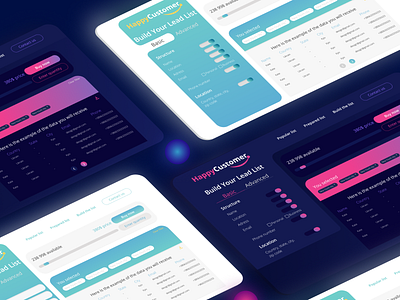 Customer search service screens branding design logo ui ux