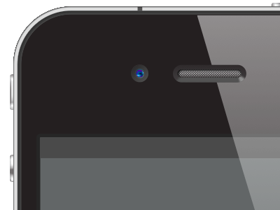 iPhone 4 - Vector camera device iphone screen vector