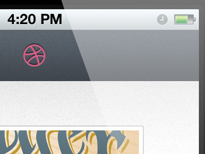dribbble App Design