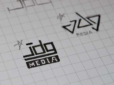 Concepts concept initials logo sketch