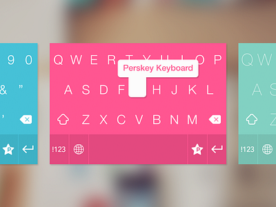 Perskey Keyboard app color flat ios8 ios8 keyboard iphone6 keyboard ui