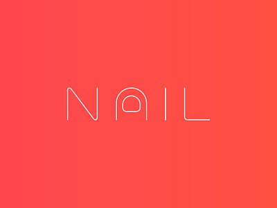 Nail logo - line work