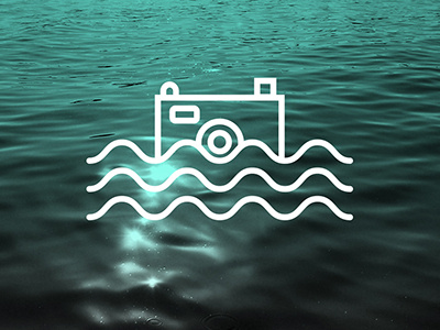 Water Journey camera icon logo photo photograph pictogram sea water water journey