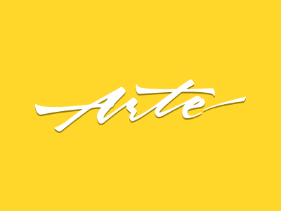 Arte calligraphy lettering letters script type typography vectors yellow