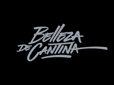Belleza de Cantina calligraphy lettering letters script type typography vectors