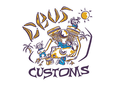 Deus Ex Machina / Merchandise Illustrations by Can Dağlı on Dribbble