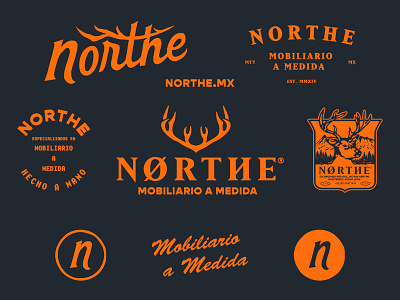NORTHE MOBILIARIO A MEDIDA brand identity brand kit branding design furniture graphic design industrial design lettering mobiliario nature