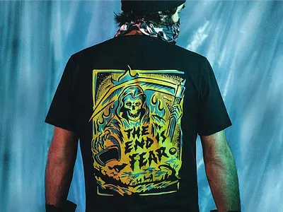 THE END IS FEAR / EL SOLITARIO apparel brand clothing brand custom custom bikes design el solitario españa graphic design graphic tee illustration lettering motorcycle motorcycles t shirt tee