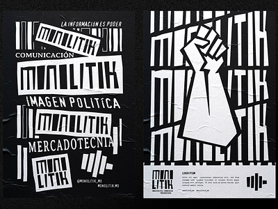 MONOLITIK CARTEL blog brand identity branding cartel design graphic design monoli monolith monolito news political poster propaganda revolution