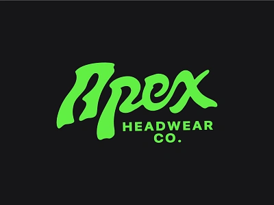 WORDMARK / APEX HEADWEAR CO. apex big foot brand identity brand kit branding california design graphic design hat headwear illustration lettering letters logo logo design sasquatch vector visual identity wordmark