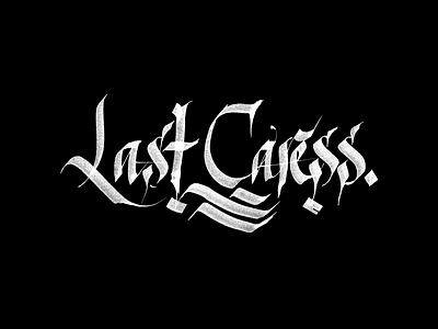 Last Caress 365rounds caligrafia calligraphy fraktur handwriting letters script type