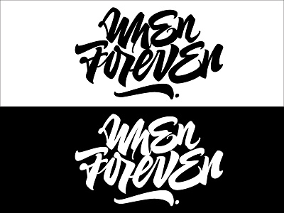 WhenForever / vertical option band handmade handtype hardcore lettering logo script type type is power