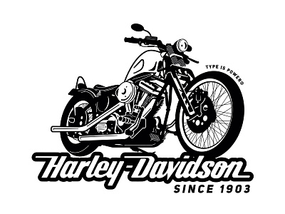 Bobber american classic bobber harley davidson illustration motorcycle two wheels type