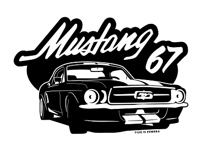 clipart 1967 mustang