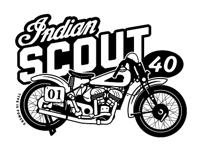 Indian Scout 1940 illustration inc cutting indian indian motorcycles indian scout motorcycle motorcycle culture type si power