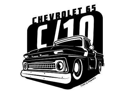 Chevrolet C-10 1965 american american classic american power c10 chevrolet chevy chevy c 10 illustration truck