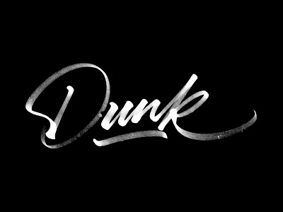Dunk basketball calligraphy dunk handmade font handwriting lettering script type type is power