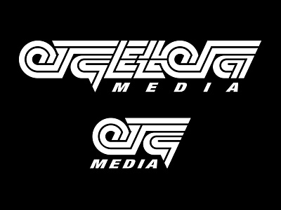 Etcétera Media, flat version. cinema design experimental typography lettering logotype movie retro retro wave typography youtube