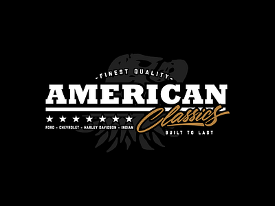 American Classics american chevrolet classic cnc cutting design ford harley davidson illustration indian lettering motorcycles trucks