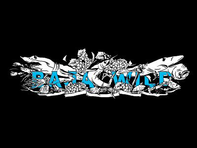 Baja Wild. baja california concept festival illustration mexico mural sea seafood shark wine