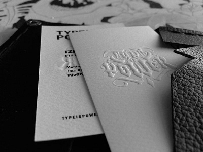 Type is Power | Business Cards blackletter business cards cards design lettering logo mexico style type type is power