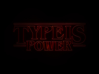 Type is Power | Stranger Things 80s netflix retro series stranger things type typography