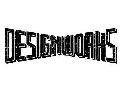 DESIGN WORKS design grunge lettering letters oldschool rotulo sign texture type typography vintage