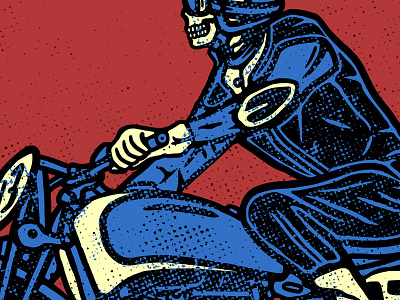 Motorcycle 13 bikes illustration moto motorcycle race racing skeleton skull texture vintage