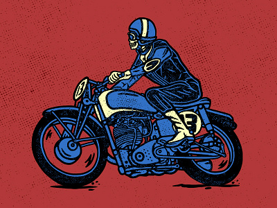 Motovember 01 artwork bikes british culture design illustration motorcycle motorcycle culture motovember ride skeleton skull