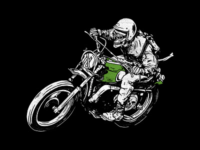 Motovember 26 art digitalart doodle draw illustration motorbike motorcycle motorcycle art motos photoshop reaper typeispower