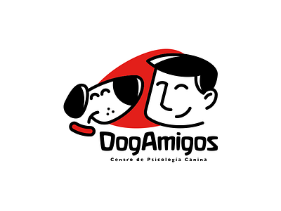 DogAmigos, Centro de Psicología Canina branding design dogs friends graphic design icons identity logos marks typography