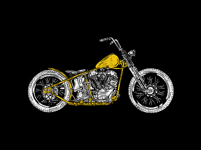 Motovember 30 art banana chopper custom digitalart draw harley davidson illustration motorcycle motorcycle art motos motovember