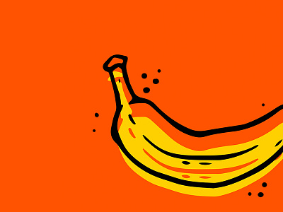 Banana / Lock up banana brand build branding catering food icon illustration lockup type is power