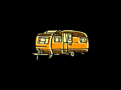 Romolque car icon illustration road house trailer travel vacation