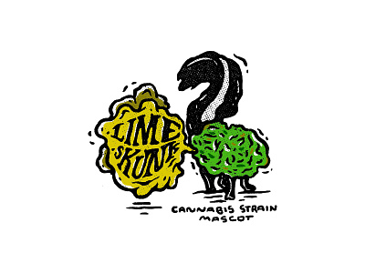 Lime Skunk / 02 cannabis illustration joint lime lime skunk marihuana skunk sticker strain