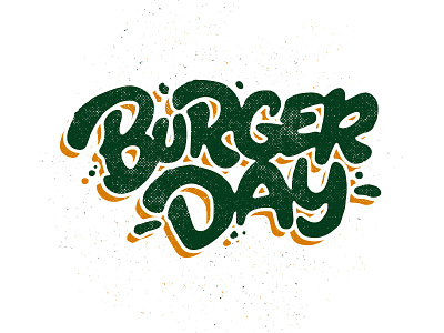 Hamburger Day, 28th May. burger burger day design foodie hamburger handmade lettering letters texture true grit texture supply type vector