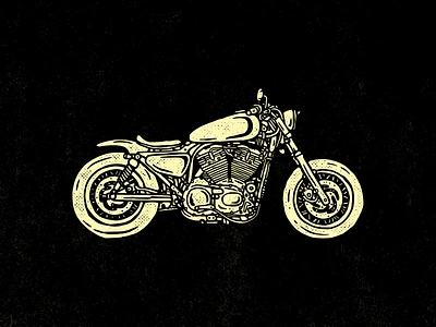 Motovember 01 / Harley Davidson Sporster 1200 cafe racer challenge design harley davidson illustration motorcycles motos motovember two wheels typeispower