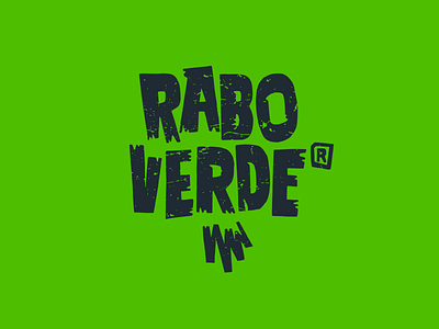 Rabo Verde design food green logo movies restaurant tarantino type type is power typography vegan vintage