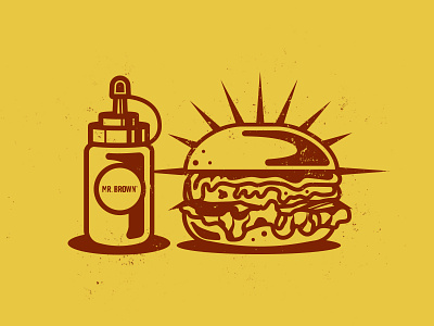 Burger Doodles burger design doodles icons illustration ketchup mexico restaurant