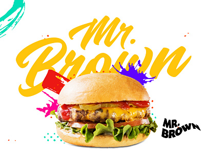 Mr. Brown® / Rebrand brand branding burgers color cool stuff design graphic design rebrand restaurant textures