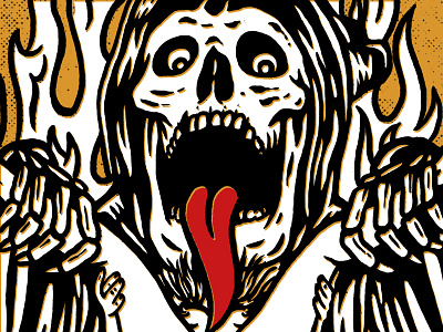 Misfits / WIP chopper horror illustration misfits motorcycles punk skull