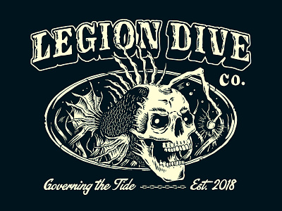 LEGION DIVE CO. / ANGLER FISH DESIGN