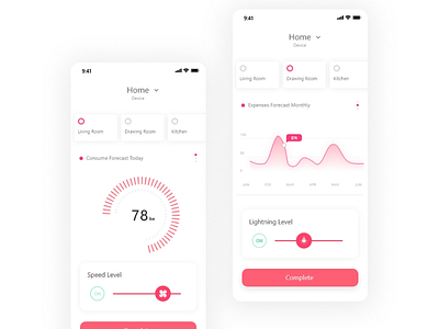 Virtual Home Assistant App UI