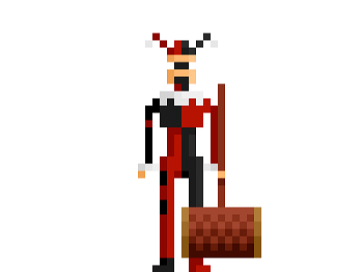 Harley Quinn comics harley quinn illustration pixel pixel art pixel heroes pixelart