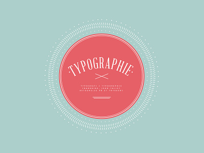 Typographie illustration logo typographie typography