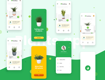 Plants app app apple art design ios ios app online store plants store ui ux